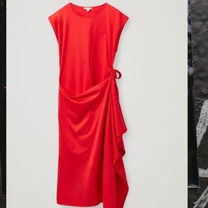 NWT Red Sleeveless Cos Wrap Dress